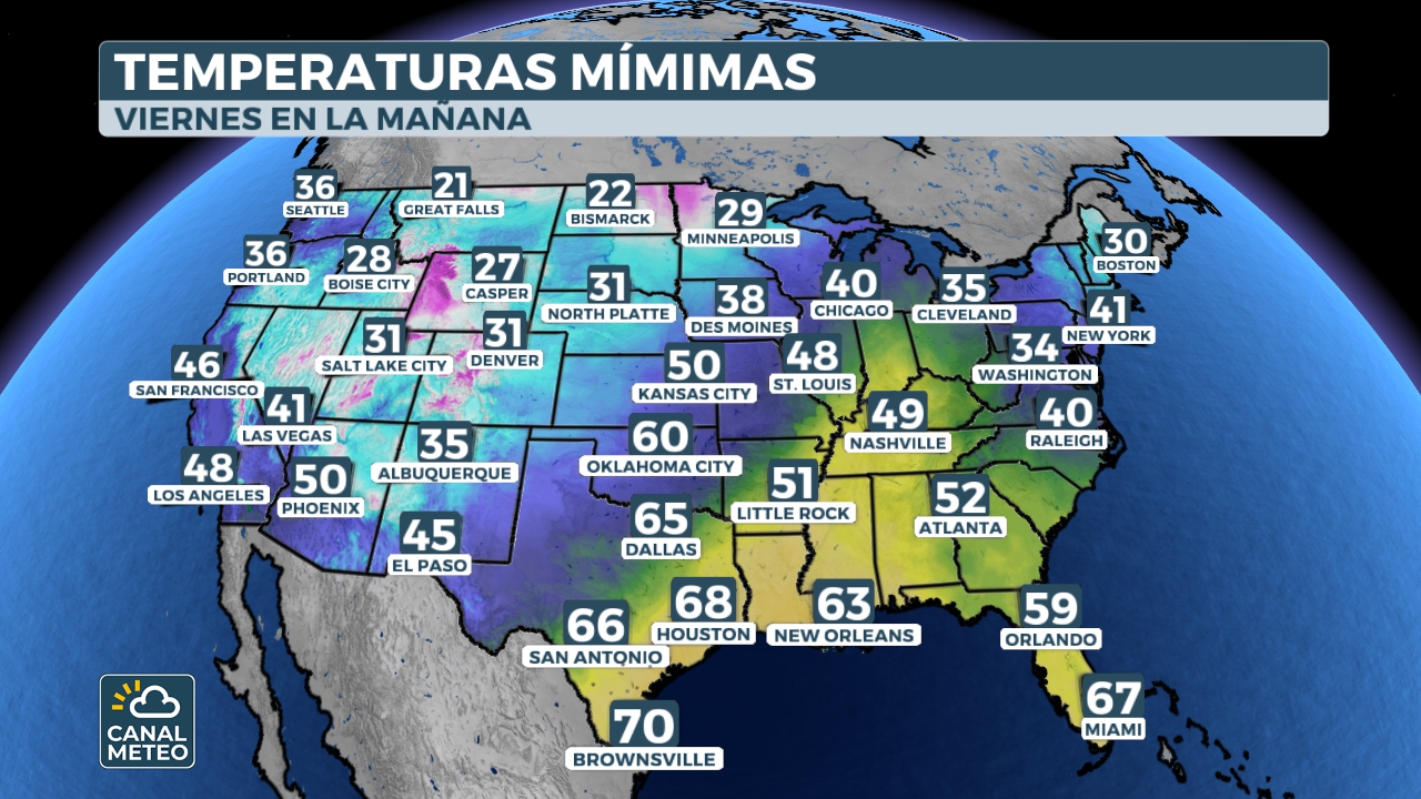 Temperaturas mínimas